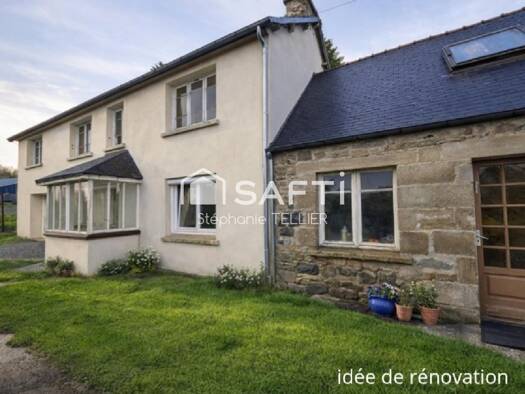 Maison à vendre 120 000 € 4 pièces 2 chambres 120 m² 10 089 m² de terrain La Chapelle-Neuve 22160