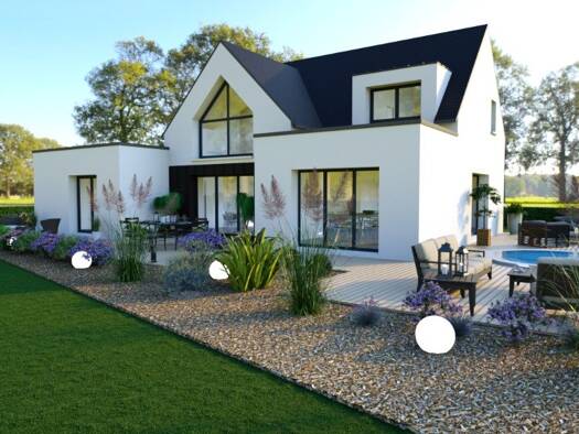 Terrain avec maison neuve à vendre 349 000 € 4 pièces 3 chambres 139 m² 423 m² de terrain Le Sel-de-Bretagne 35320