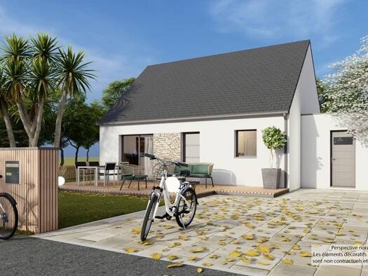 Terrain avec maison neuve à vendre 269 000 € 3 pièces 2 chambres 60 m² 402 m² de terrain Trégastel 22730