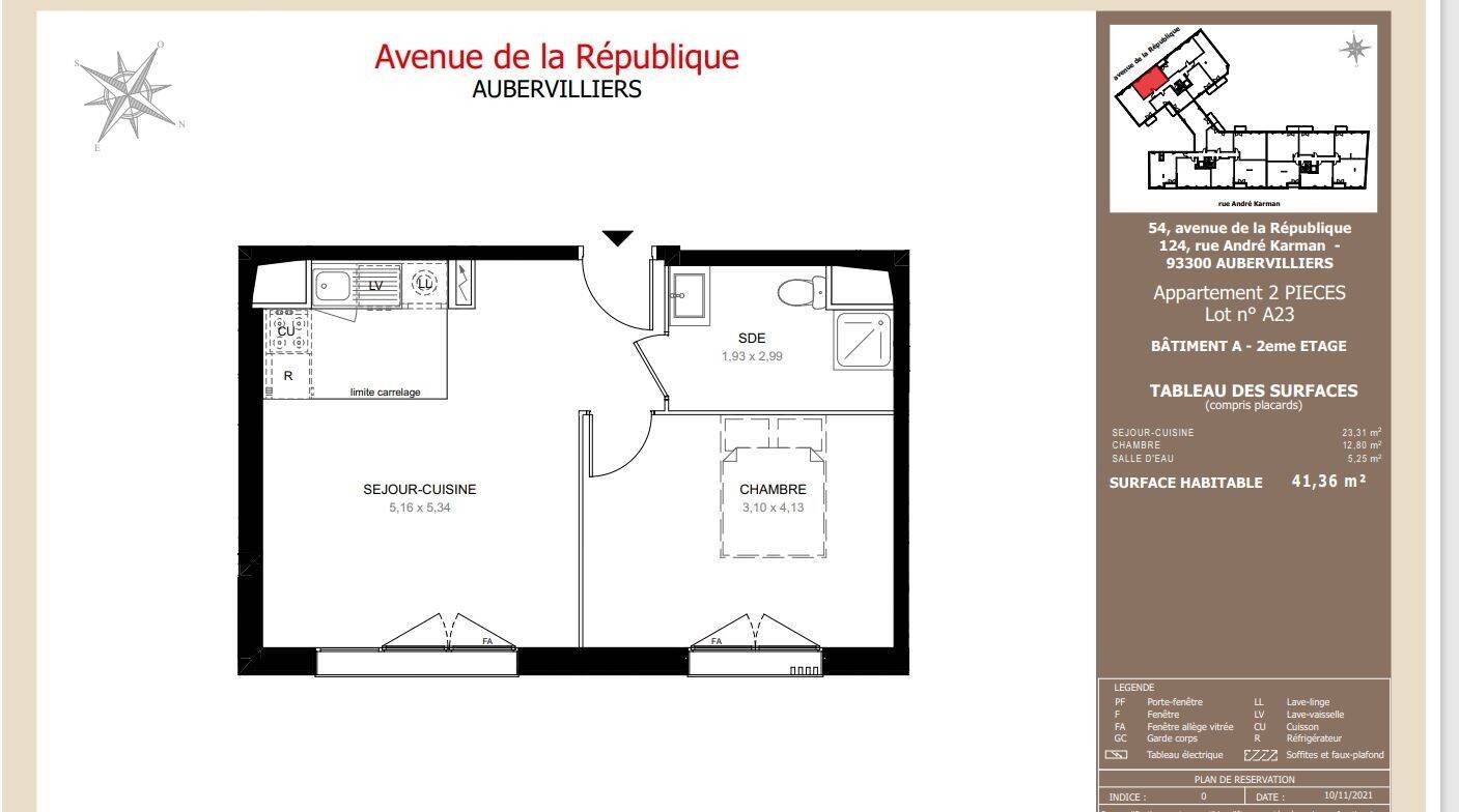 Maison à louer, 41m², AUBERVILLIERS