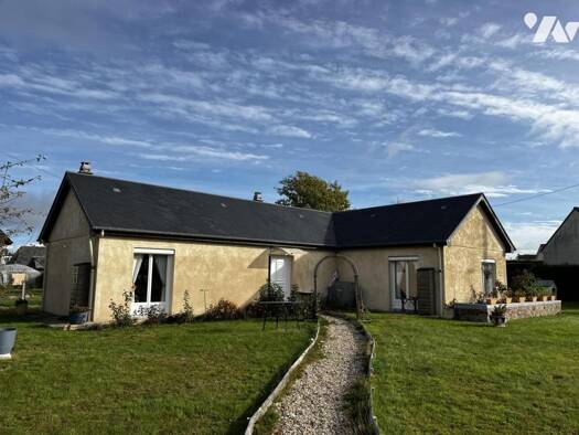Maison de plain-pied à vendre 171 200 € 4 pièces 3 chambres 1 014 m² de terrain Calleville 27800