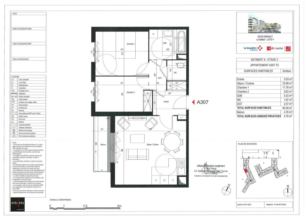 Maison à louer, 60m², DRANCY