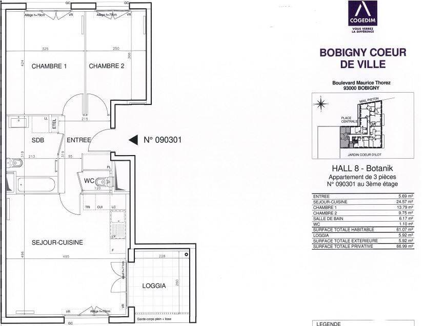 Maison à louer, 61m², BOBIGNY