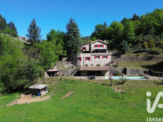 Maison à vendre 650 000 € 7 pièces 6 chambres 185 m² 38 770 m² de terrain Belsentes 07160