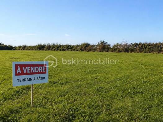 Terrain constructible viabilisé à vendre 168 000 € 1 197 m² de terrain Combrit 29120