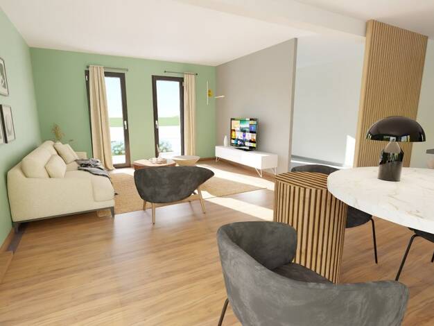 Terrain avec maison neuve à vendre 350 300 € 5 pièces 4 chambres 115 m² 560 m² de terrain Mérignies 59710