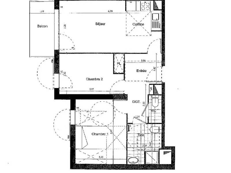 Maison à louer, 56m², COURCOURONNES