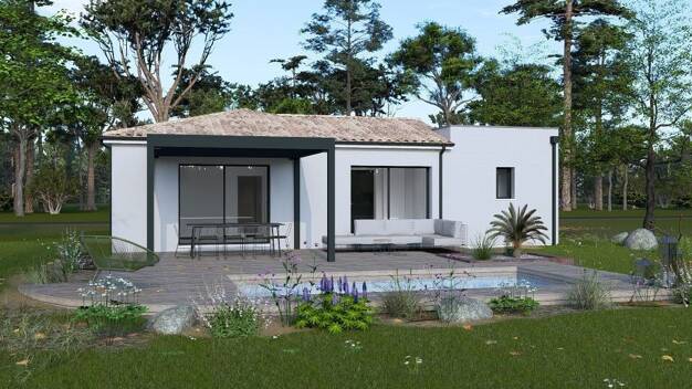 Terrain avec maison neuve à vendre 165 000 € Cars 33390