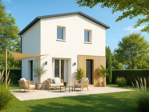 Terrain avec maison neuve à vendre 363 000 € 4 pièces 3 chambres 90 m² 500 m² de terrain Ondres 40440