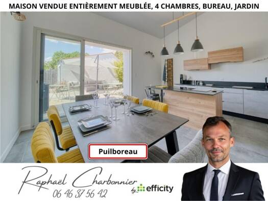 Maison de ville à vendre 739 000 € 5 pièces 4 chambres 143,62 m² 305 m² de terrain Puilboreau 17138