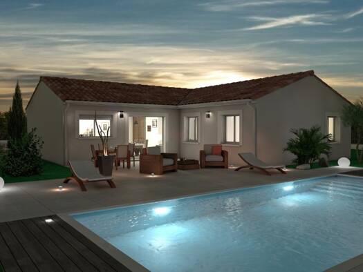 Terrain avec maison neuve à vendre 295 230 € 6 pièces 4 chambres 101 m² 494 m² de terrain Brignac 34800