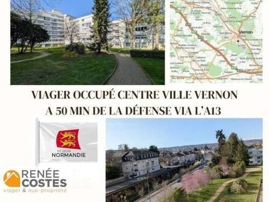 Appartement en viager occupé Bouquet 51 850 € 5 pièces 3 chambres 104 m² Étage 4/7 Gamilly Vernon 27200