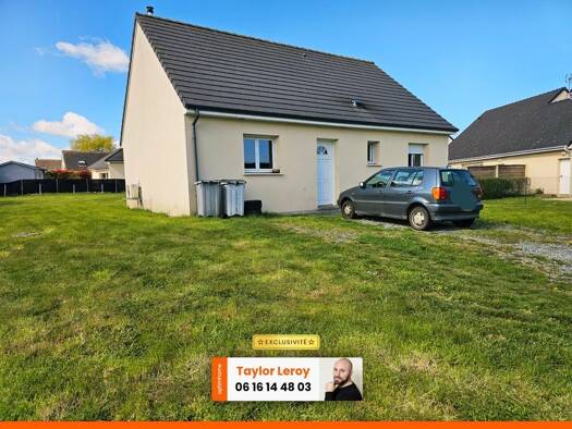 Maison de plain-pied à vendre 167 000 € 4 pièces 3 chambres 72 m² 698 m² de terrain Fontaine-le-Dun 76740