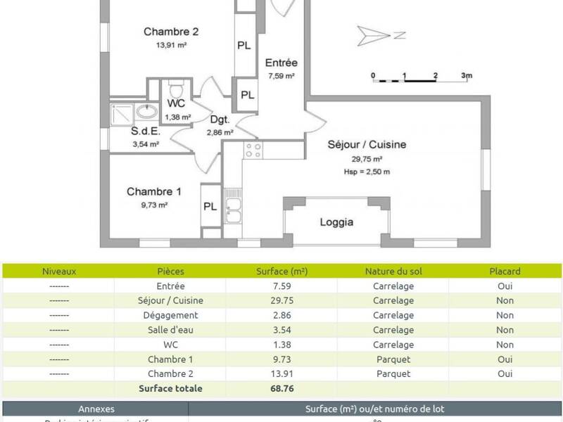 Maison à louer, 69m², EVIAN LES BAINS