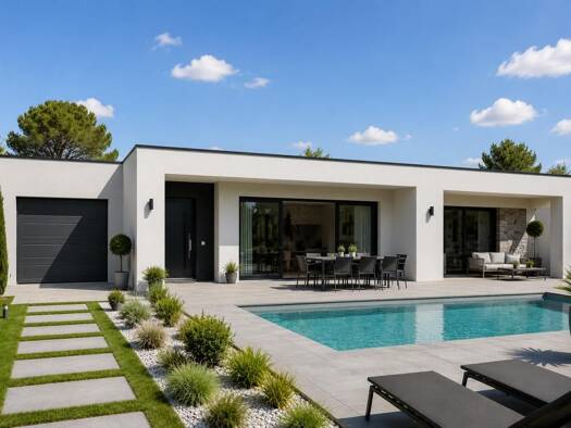 Terrain avec maison neuve à vendre 308 500 € 4 pièces 3 chambres 90 m² 412 m² de terrain Poulx 30320