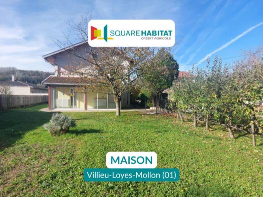 Maison à vendre 275 000 € 5 pièces 3 chambres 115 m² 1 045 m² de terrain Villieu-Loyes-Mollon 01800