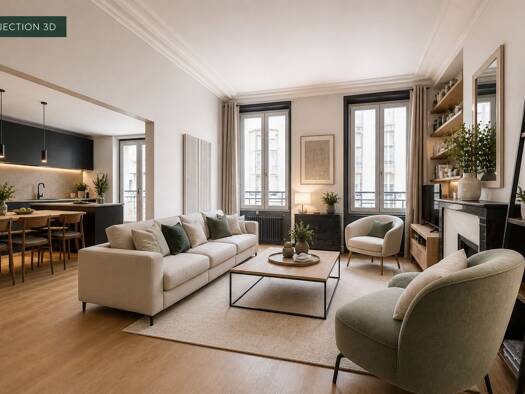 Appartement à vendre 765 000 € 4 pièces 3 chambres 74 m² Étage 2/3 Raspail-Montparnasse Paris 14ème arrondissement 75014