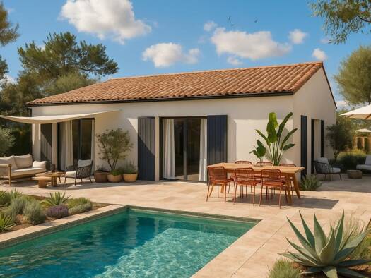 Terrain avec maison neuve à vendre 333 198 € 2 pièces 1 chambre 90 m² 534 m² de terrain Ondres 40440