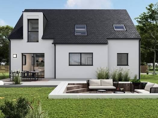 Terrain avec maison neuve à vendre 340 562 € 5 pièces 4 chambres 122 m² 417 m² de terrain Sud Est Perros-Guirec 22700