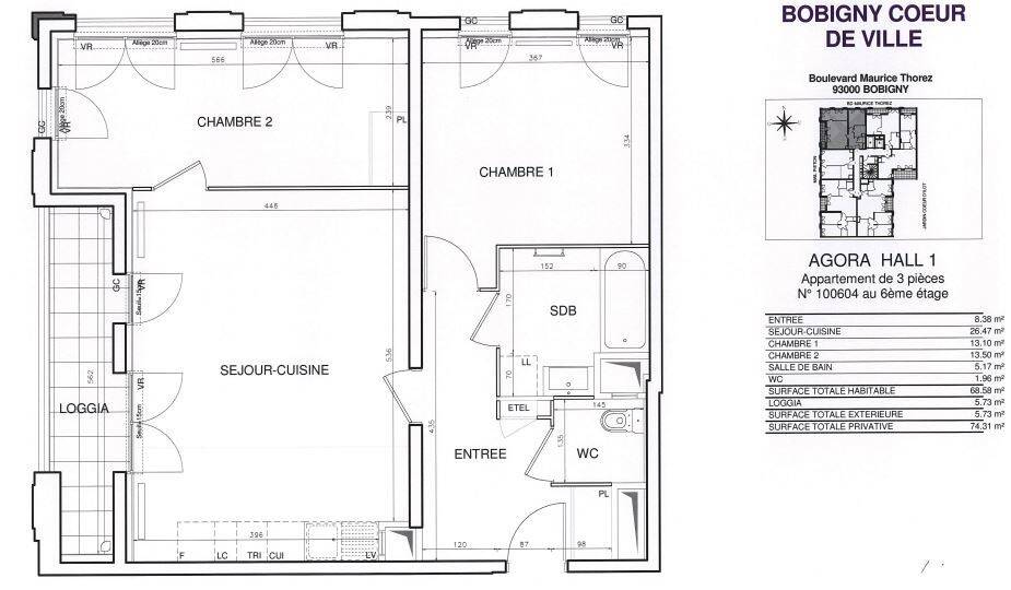 Maison à louer, 68m², BOBIGNY
