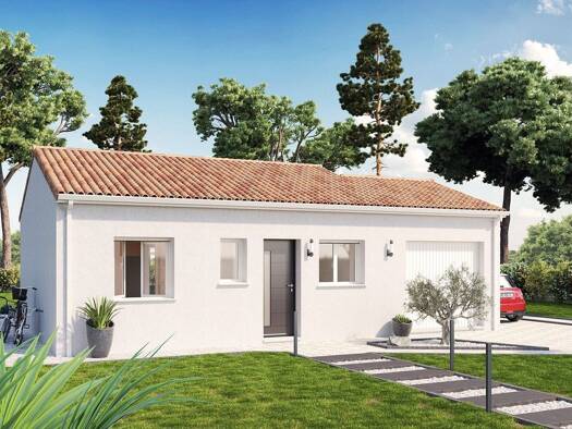 Terrain avec maison neuve à vendre 153 298 € 2 pièces 1 chambre 64 m² 688 m² de terrain Labouheyre 40210