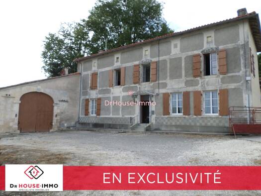 Maison à vendre 178 000 € 6 pièces 3 chambres 168 m² 3 000 m² de terrain Berneuil 16480
