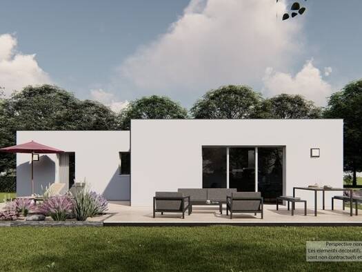Terrain avec maison neuve à vendre 235 800 € 4 pièces 3 chambres 90 m² 558 m² de terrain Le Petit-Fougeray 35320
