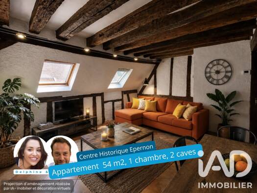 Appartement à vendre 144 000 € 2 pièces 1 chambre 55 m² 2 étages Épernon 28230