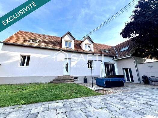 Maison à vendre 510 000 € 6 pièces 4 chambres 169 m² 252 m² de terrain Est La Wantzenau 67610