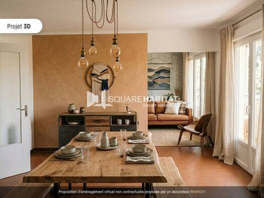 Appartement à vendre 159 000 € 4 pièces 2 chambres 81,83 m² Étage 2/2 Chirouzes Bourg-lès-Valence 26500