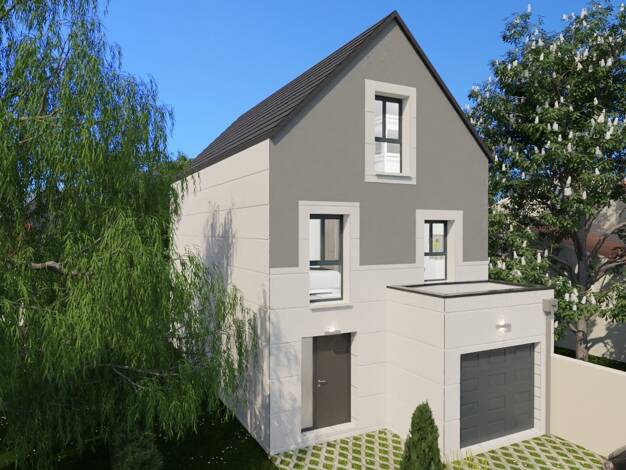 Terrain avec maison neuve à vendre 347 000 € 6 pièces 3 chambres 120 m² La Ville-du-Bois 91620