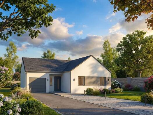 Terrain avec maison neuve à vendre 191 857 € 3 pièces 2 chambres 78 m² 1 159 m² de terrain Pruniers-en-Sologne 41200