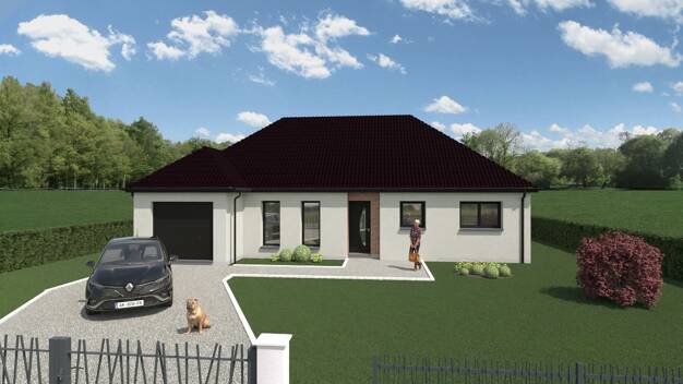 Maison de plain-pied à vendre 278 000 € 4 pièces 3 chambres 115 m² 555 m² de terrain Hermaville 62690