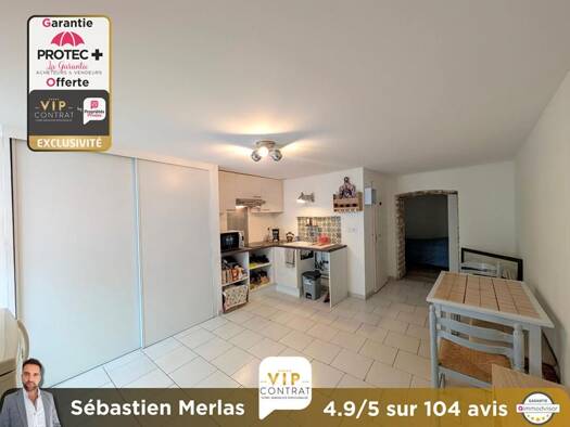 Appartement à vendre 79 000 € 2 pièces 1 chambre 36 m² RDC Meursac 17120