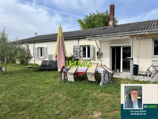 Maison de plain-pied à vendre 210 000 € 8 pièces 6 chambres 223 m² 1 564 m² de terrain Est Romilly-sur-Seine 10100