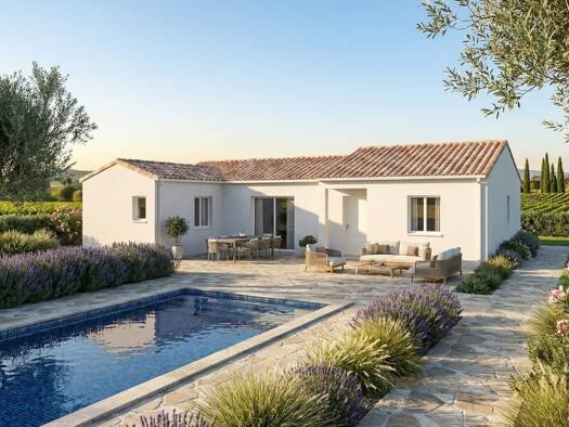 Terrain avec maison neuve à vendre 282 800 € 5 pièces 4 chambres 129 m² 1 354 m² de terrain Saint-Front-la-Rivière 24300