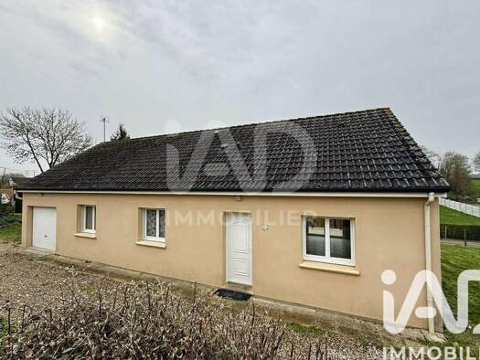 Maison de plain-pied à vendre 220 000 € 4 pièces 3 chambres 88,7 m² 777 m² de terrain Saint-Vaast-du-Val 76890