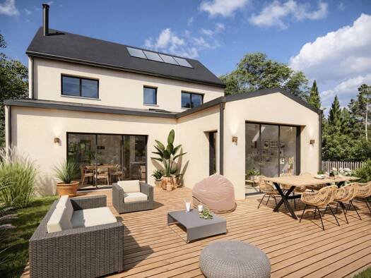 Terrain avec maison neuve à vendre 382 410 € 5 pièces 4 chambres 122 m² 377 m² de terrain Pacé 35740