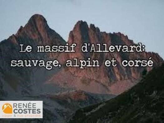 Maison en viager occupé Bouquet 58 050 € 3 pièces 1 chambre 52 m² 68 m² de terrain Crêts en Belledonne 38830