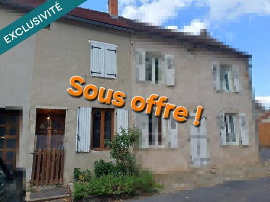 Maison à vendre 39 500 € 2 pièces 1 chambre 48 m² 3 m² de terrain Escurolles 03110