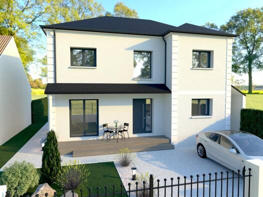 Terrain avec maison neuve à vendre 501 000 € 5 pièces 4 chambres 135 m² 341 m² de terrain Haut Domont-Plaine des Cercelets Domont 95330