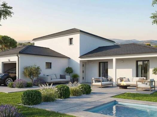 Terrain avec maison neuve à vendre 303 890 € 5 pièces 4 chambres 134 m² 648 m² de terrain Marey-sur-Tille 21120