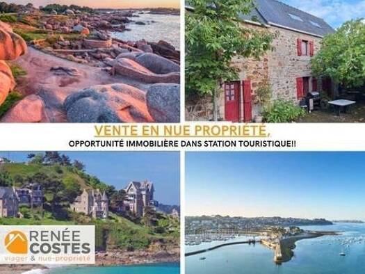 Maison en viager occupé Bouquet 276 000 € 4 pièces 3 chambres 135 m² 1 685 m² de terrain Sud Est Perros-Guirec 22700