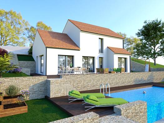 Terrain avec maison neuve à vendre 294 368 € 4 pièces 3 chambres 115 m² 1 698 m² de terrain Souhey 21140