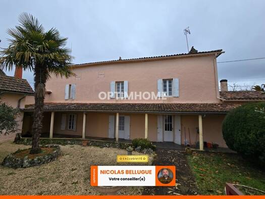 Maison à vendre 122 000 € 5 pièces 3 chambres 160 m² 622 m² de terrain Pomport 24240