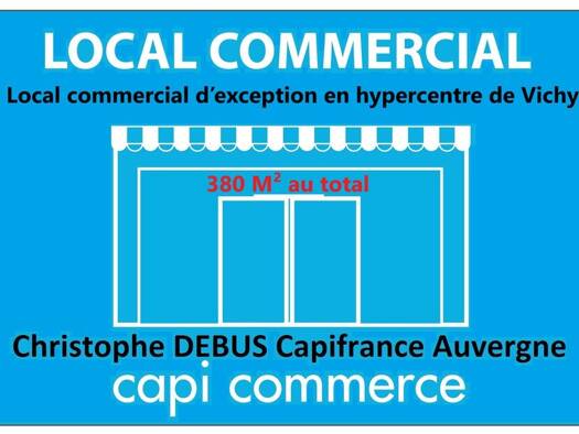 Local commercial à louer 2 850 € 380 m² de surface de vente Thermal-Vieux-Vican Vichy 03200