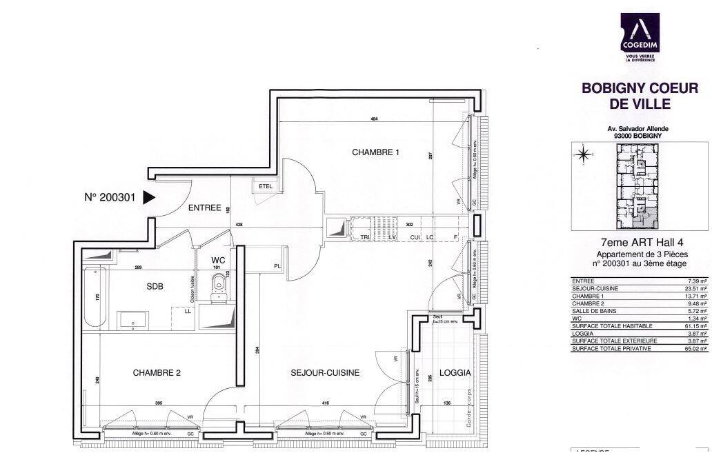 Maison à louer, 61m², BOBIGNY