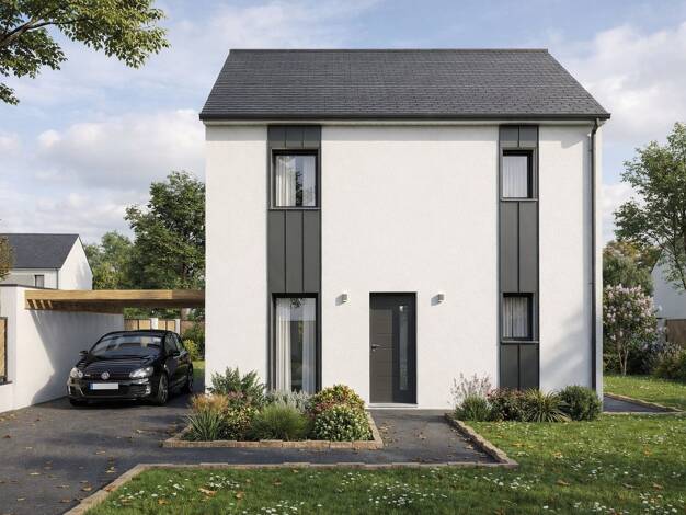 Terrain avec maison neuve à vendre 236 418 € 4 pièces 3 chambres 90 m² 300 m² de terrain Les Touches 44390