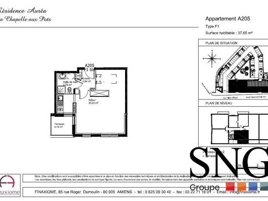 Appartement à louer 440 € 1 pièce 38,6 m² 2ème étage dès le 30/04/2026 Lachapelle-aux-Pots 60650