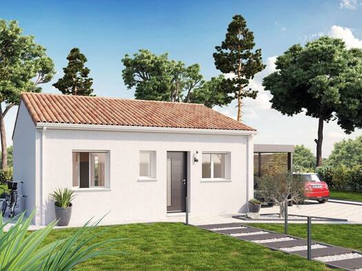 Terrain avec maison neuve à vendre 113 008 € 2 pièces 1 chambre 49 m² 485 m² de terrain Vouillé 86190